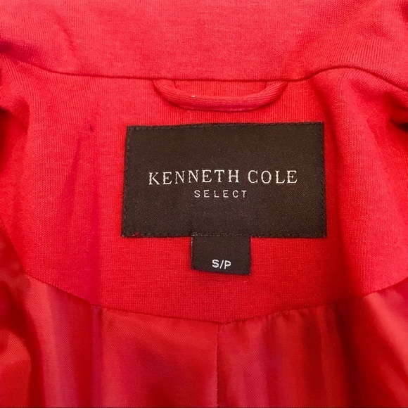 Kenneth Cole Select Size Small Red Knit Single Button Front Career Jacket - Picture 7 of 10
